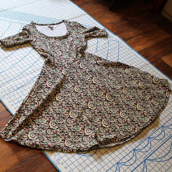 LuLaRoe Nicole Fit & Flare Dress, Small - Picture 5 of 7